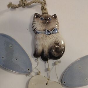 Ceramic Cat Wall Hanging